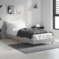 Bed Frame Grey Sonoma 75x190 cm Small Single Engineered Wood