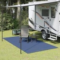 Camping Floor Mat Blue 4x2 m