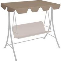 Replacement Canopy for Garden Swing Taupe 188/168x145/110 cm