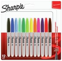 Sharpie Fine Markers Assorted Colours 12 pack