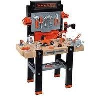 Smoby 360702 Black & Decker Kids Work Bench and Tools | Amazing Complete Workbench Including Electronic Drill, Saw, and Accessories | Ages 3+