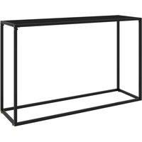 Console Table Black 120x35x75 cm Tempered Glass