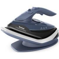 TEFAL Freemove Power FV6674G0 Cordless Steam Iron - Blue Salt & Black, Blue,Black