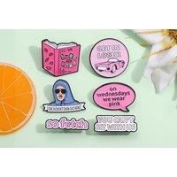 Mean Girls Burn Book Decorative Brooch - 6 Styles! - Black