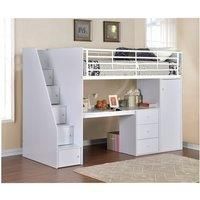 Flintshire Furniture Dakota, Wood, White, Single