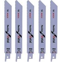 5 x Bosch S922EF 150mm Thin Sheet Metal Reciprocating Sabre Saw Recip Blades