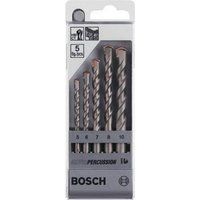 Bosch 5 Piece Silver Percussion Masonry Drill Bit Set