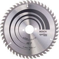 Bosch Optiline Wood Cutting Saw Blade 200mm 48T 30mm