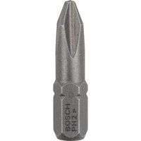 Bosch 2607001511 Extra Hard Screwdriver Bit, Ph 2, 25mm Length, Blue