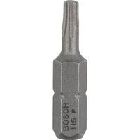 Bosch 2607001607 Extra Hard Screwdriver Bit, T15, 25mm Length, Silver