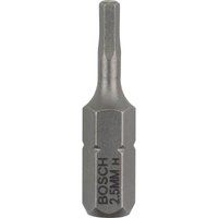 Bosch 2607001720 Extra Hard Screwdriver Bit, Is 2.5, 25mm Length, Blue