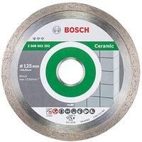 Bosch 2608602202 Ceramic Diamond Cutting Disc, 125mm, 22.23mm x 1.6mm x 7mm, Silver