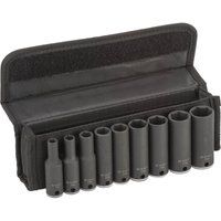 Bosch Socket Wrench - 9 piece, Grey, 3/8” 7, 8, 10, 12, 13, 15, 16, 17, 19, 60 mm