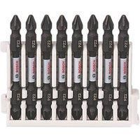 Bosch Impact Driver Screwdriver Set DEB Insert Pack PZ2 (8pc) 2608522338