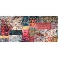 Rug Washable Patchwork 80x300 cm Multicolour Anti Slip