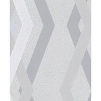 Noordwand Topchic Wallpaper Graphic Lines Diamonds Grey