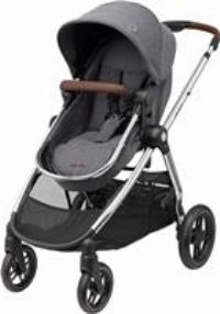 Maxi-Cosi Zelia Luxe 2-in-1 Pushchair, Reversible seat, One-Hand fold, Suitable from Birth Until Approx 4 Years, 0-22 kg, Twillic Grey