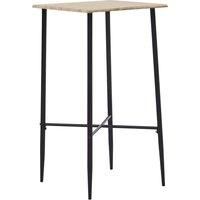 Bar Table Oak 60x60x111 cm MDF