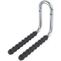 Smith & Locke Heavy Duty Rubber-Sleeved Double Storage Hook Black 210mm (6429J)