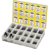 Stanley Insert Bits Assorted Tray(200)Pozi /Phillips/Sl 1 68 741