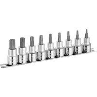 Expert by Facom E032936 9 Pce. 1/2" Dr. Torx Bit Socket Set on Rail