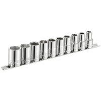 Britool Expert 10Pc 1/2 Metric Socket Set On Rail E034837B