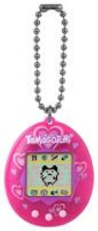 Bandai Tamagotchi Original Lots of Love Shell | Tamagotchi Original Cyber Pet 90s Adults and Kids Toy with Chain | Retro Virtual Pets are Great Boys and Girls Toys or Gifts for Ages 8+