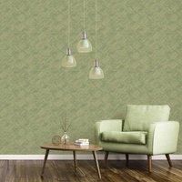 Noordwand Evergreen Wallpaper Wicker Natural Green