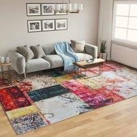 Rug Washable Multicolour 400x300 cm Anti Slip