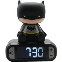 LEXIBOOK RL800BAT Digital Alarm Night Light Snooze, Childrens Clock, Luminous Batman, Black Colour