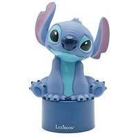 LEXIBOOK NS01D, Disney Stitch, Nightlight with Speaker, Colour change, Soft light, Battery operated, Blue