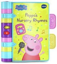 VTech Peppa Pig: Peppa/'s Nursery Rhymes, Official Peppa Pig Book with Nursery Rhymes, Wipe-Clean Pages, Lights, Songs & Sound Effects, Interactive Toy for Babies 9, 12, 18+ months, English Version