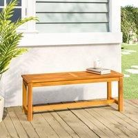 Garden Bench 110x35x45 cm Solid Wood Acacia