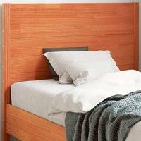 Headboard Wax Brown 100 cm Solid Wood Pine