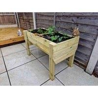 Churnet Valley Garden Furniture Outdoor Raised Vegtable Planter 1m Long. Heavy Duty Raised Planter