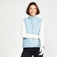 Golf Women's Sleeveless Down Jacket - Mw500 Denim Blue