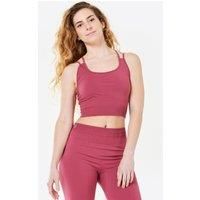 Women's Light Support Multi-strap Cropped Sports Bra - Dusty Pink