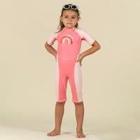 Baby Uv Protection Wetsuit Kloupi Pink Rainbow Print