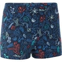 Boy's Swimming Trunks - Fitib - Saur Navy Blue / Orange / Green