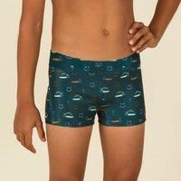 Boys Swimsuit Boxers 100 Kiblet Smile Green Without Buckle