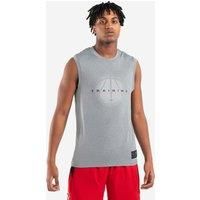 Men's/women's Sleeveless Basketball Jersey Ts500 - Grey