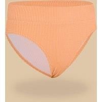 Girl's High-waisted Bao Swimsuit Bottoms 500 Melon