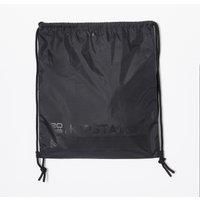 Drawstring Shoe Bag With Inner Zipped Storage Pocket Essential - Black