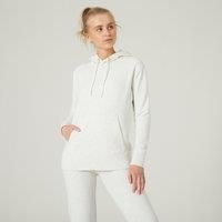 Women's Fitness Hoodie 500 Essentials - Off-white