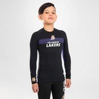 Kids' Basketball Base Layer Jersey Ut500 - Nba Los Angeles Lakers/black