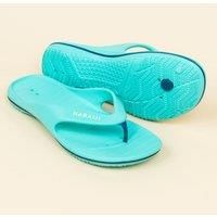 Women's Poolside Flip-flops Tonga 500 Turquoise Blue