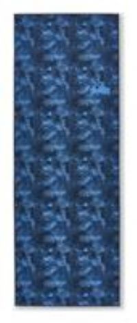 Gentle Yoga Comfort Mat 173cm £ 61cm £ 8mm - Dark Blue Palms