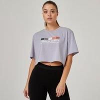 Women's Cropped Fitness T-shirt 520 - Purple