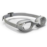 Ready 100 Swimming Goggles - One Size - Clear Lenses - Grey