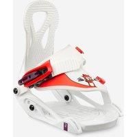 Kids Quick Snowboard Bindings - Faky Xs - White And Red